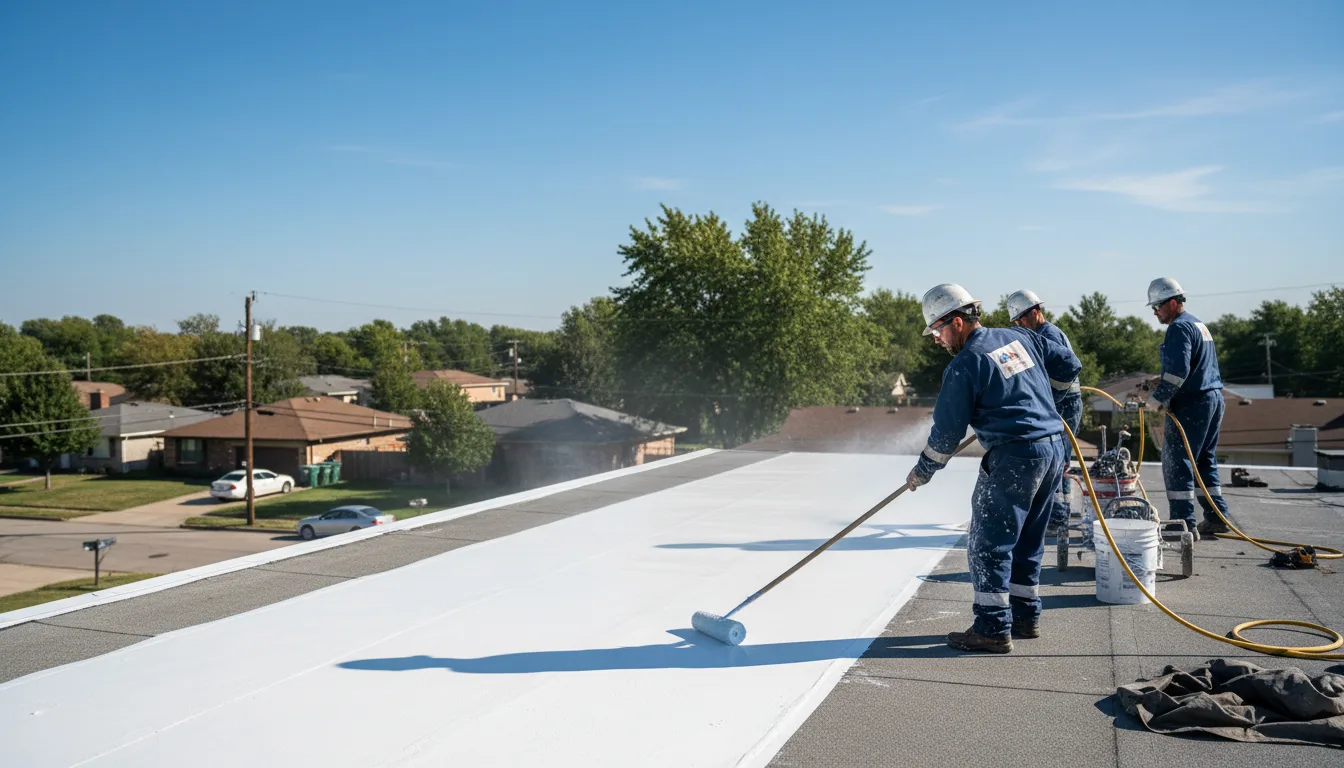 Commercial roof coating in Spokane, WA near me